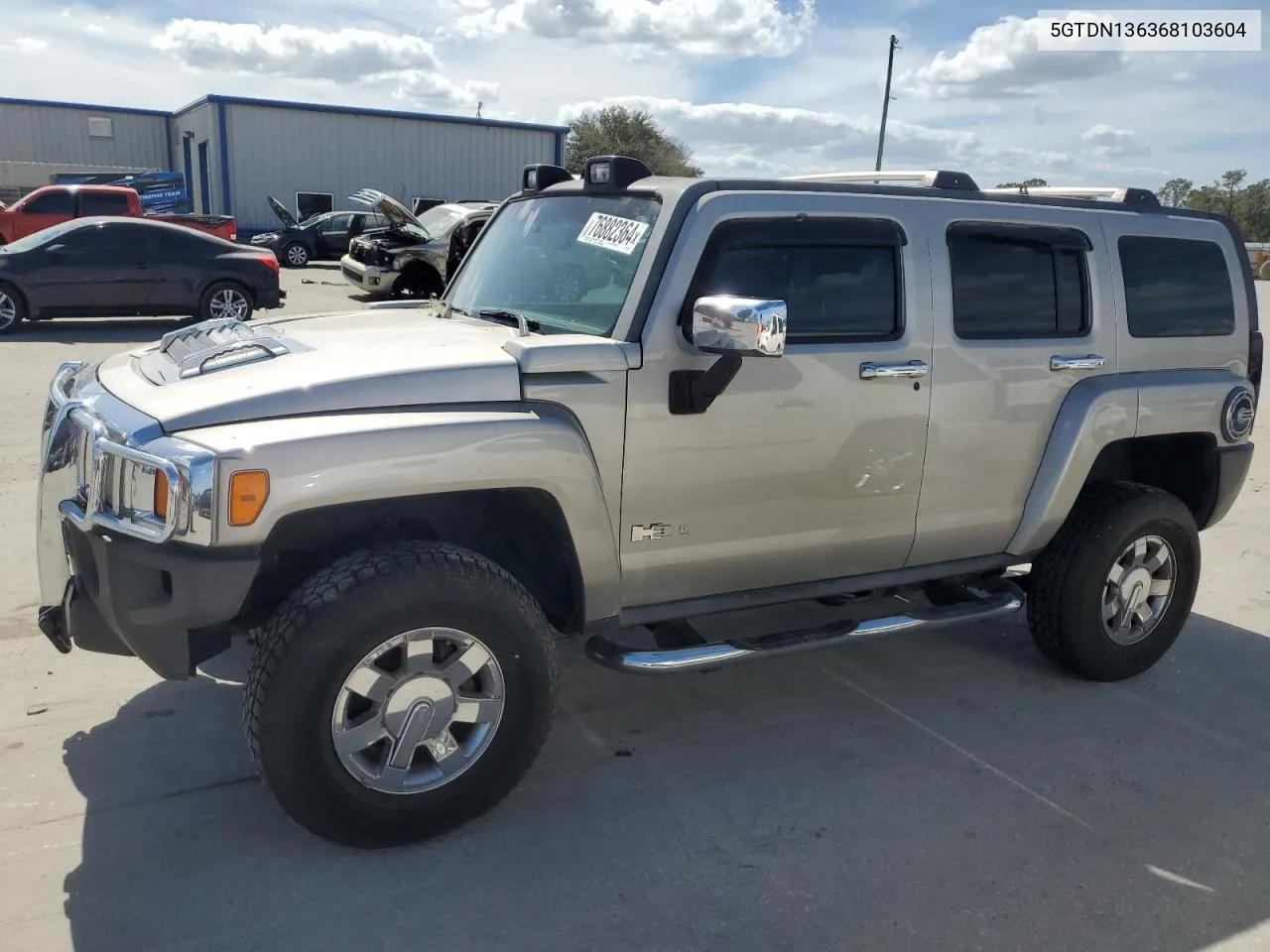 2006 Hummer H3 VIN: 5GTDN136368103604 Lot: 76882364