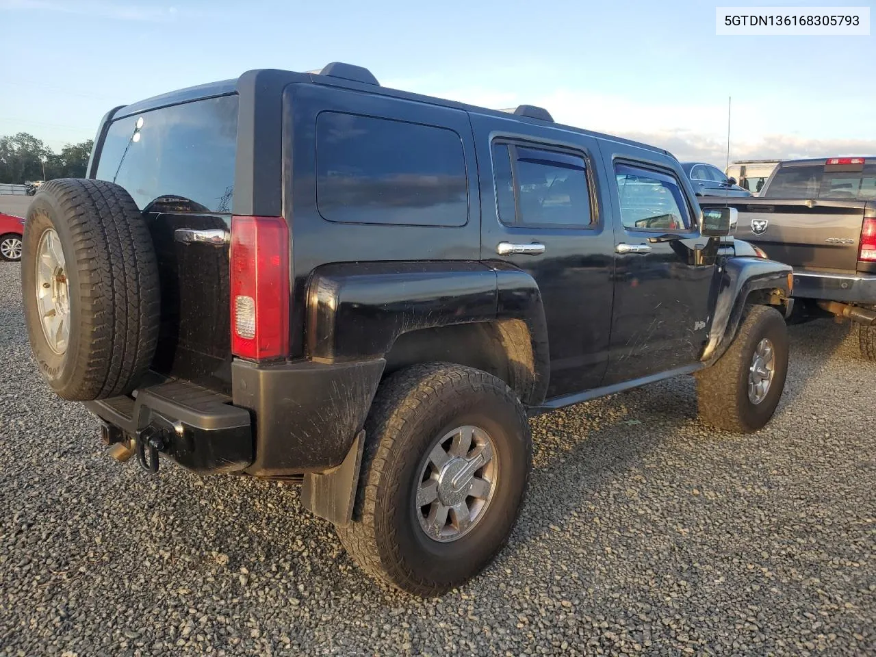 2006 Hummer H3 VIN: 5GTDN136168305793 Lot: 77040914