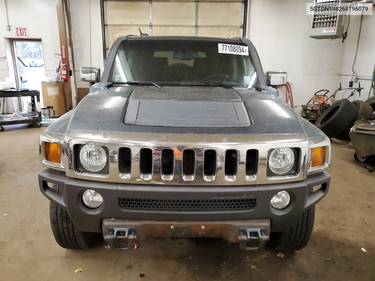 2006 Hummer H3 VIN: 5GTDN136268196079 Lot: 77108094