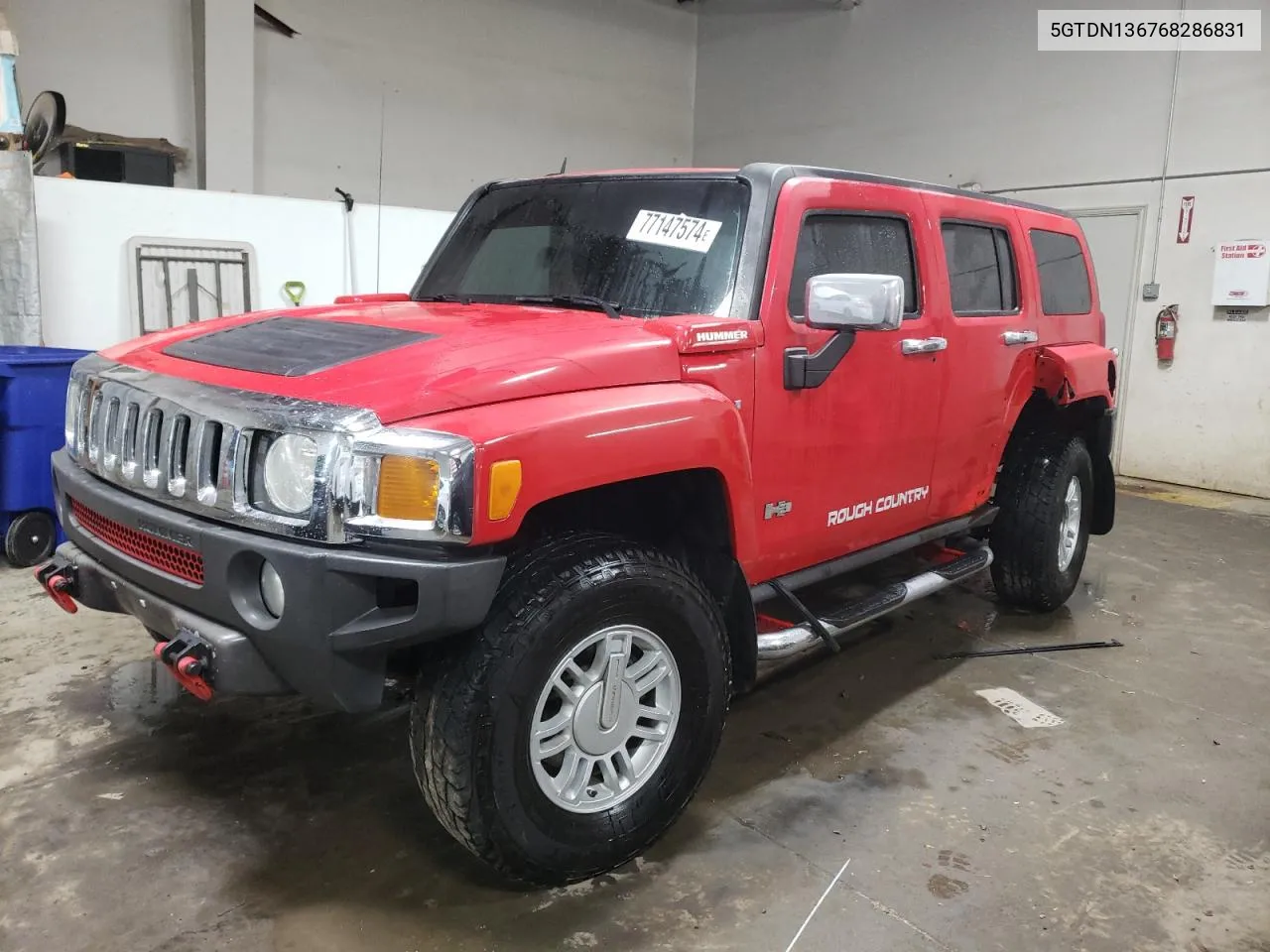 2006 Hummer H3 VIN: 5GTDN136768286831 Lot: 77147574