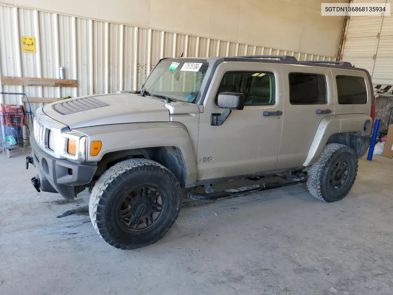 2006 Hummer H3 VIN: 5GTDN136868135934 Lot: 77575104