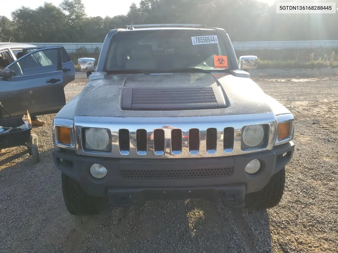 2006 Hummer H3 VIN: 5GTDN136168288445 Lot: 78550644