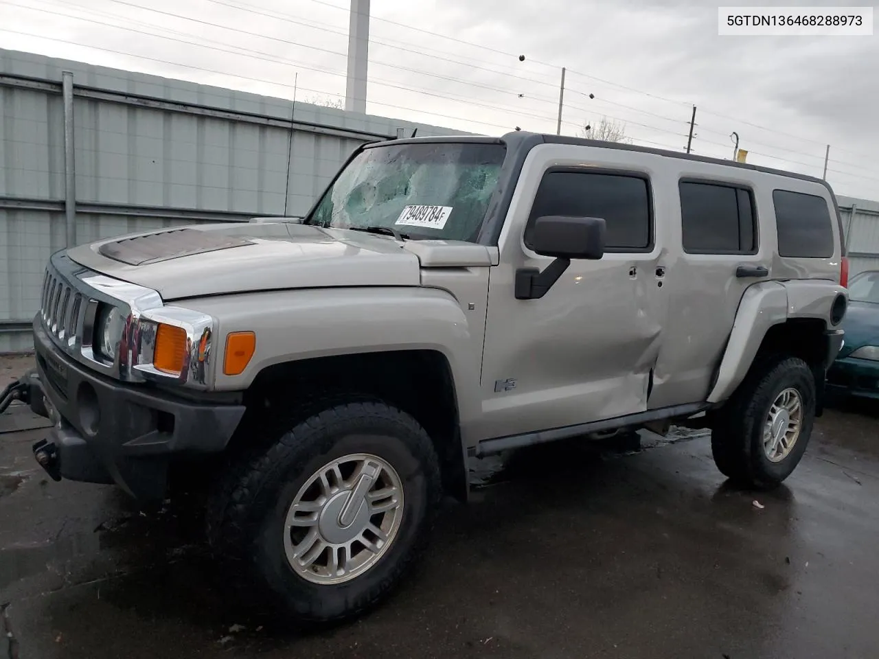 2006 Hummer H3 VIN: 5GTDN136468288973 Lot: 79489784