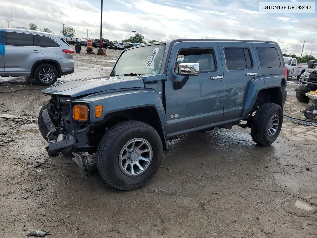 5GTDN13E078193447 2007 Hummer H3