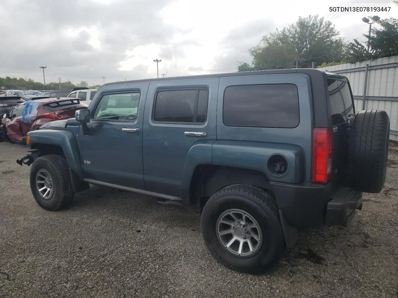 5GTDN13E078193447 2007 Hummer H3