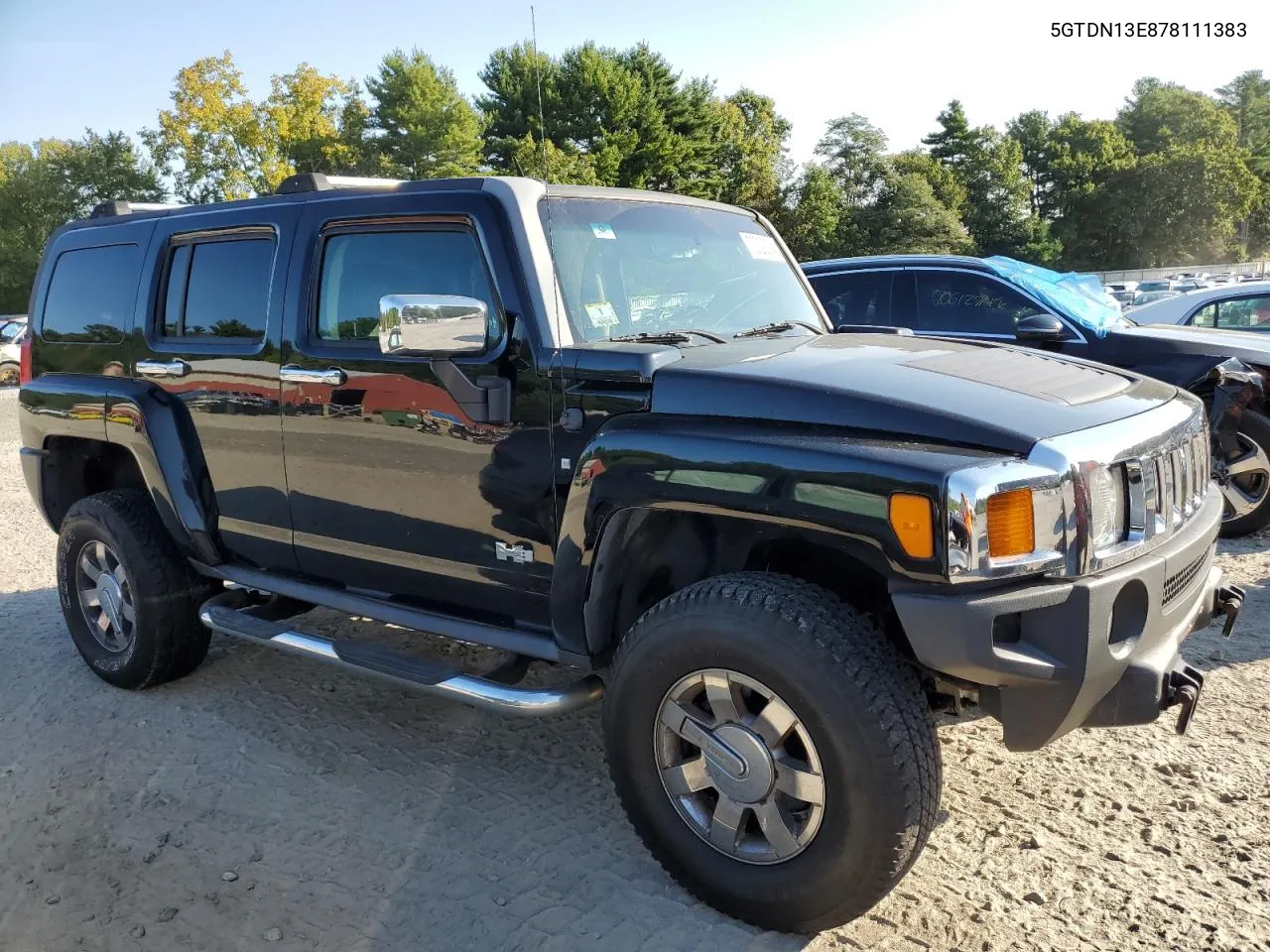 2007 Hummer H3 VIN: 5GTDN13E878111383 Lot: 70329374