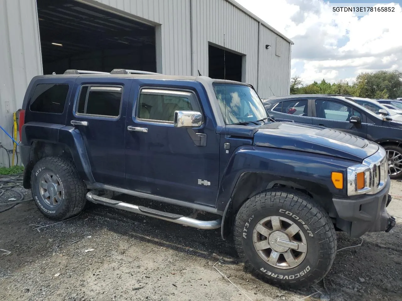 2007 Hummer H3 VIN: 5GTDN13E178165852 Lot: 72340514