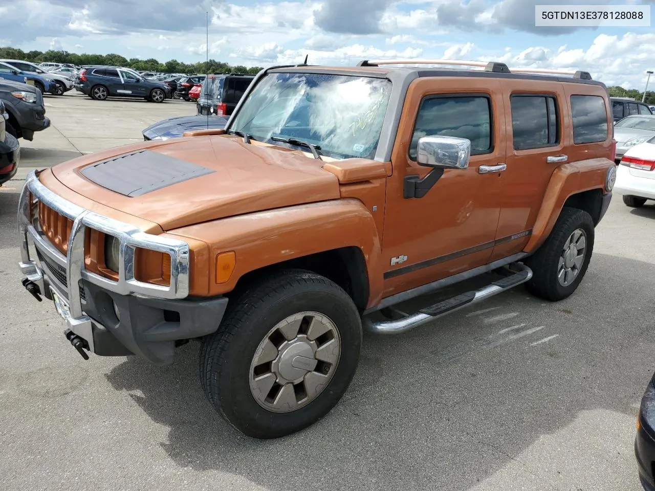 2007 Hummer H3 VIN: 5GTDN13E378128088 Lot: 74634754