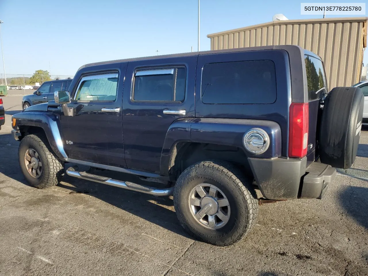 2007 Hummer H3 VIN: 5GTDN13E778225780 Lot: 75070054