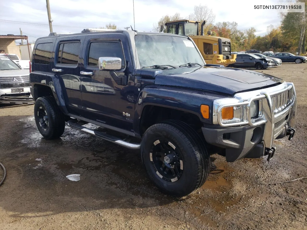 2007 Hummer H3 VIN: 5GTDN13E778119538 Lot: 76760764