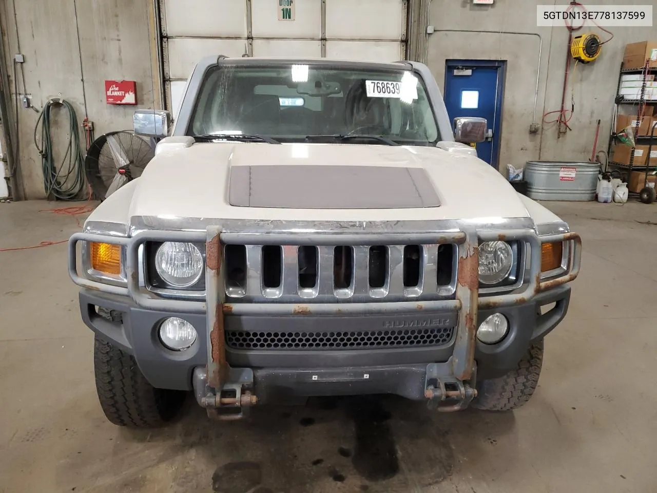 2007 Hummer H3 VIN: 5GTDN13E778137599 Lot: 76863904