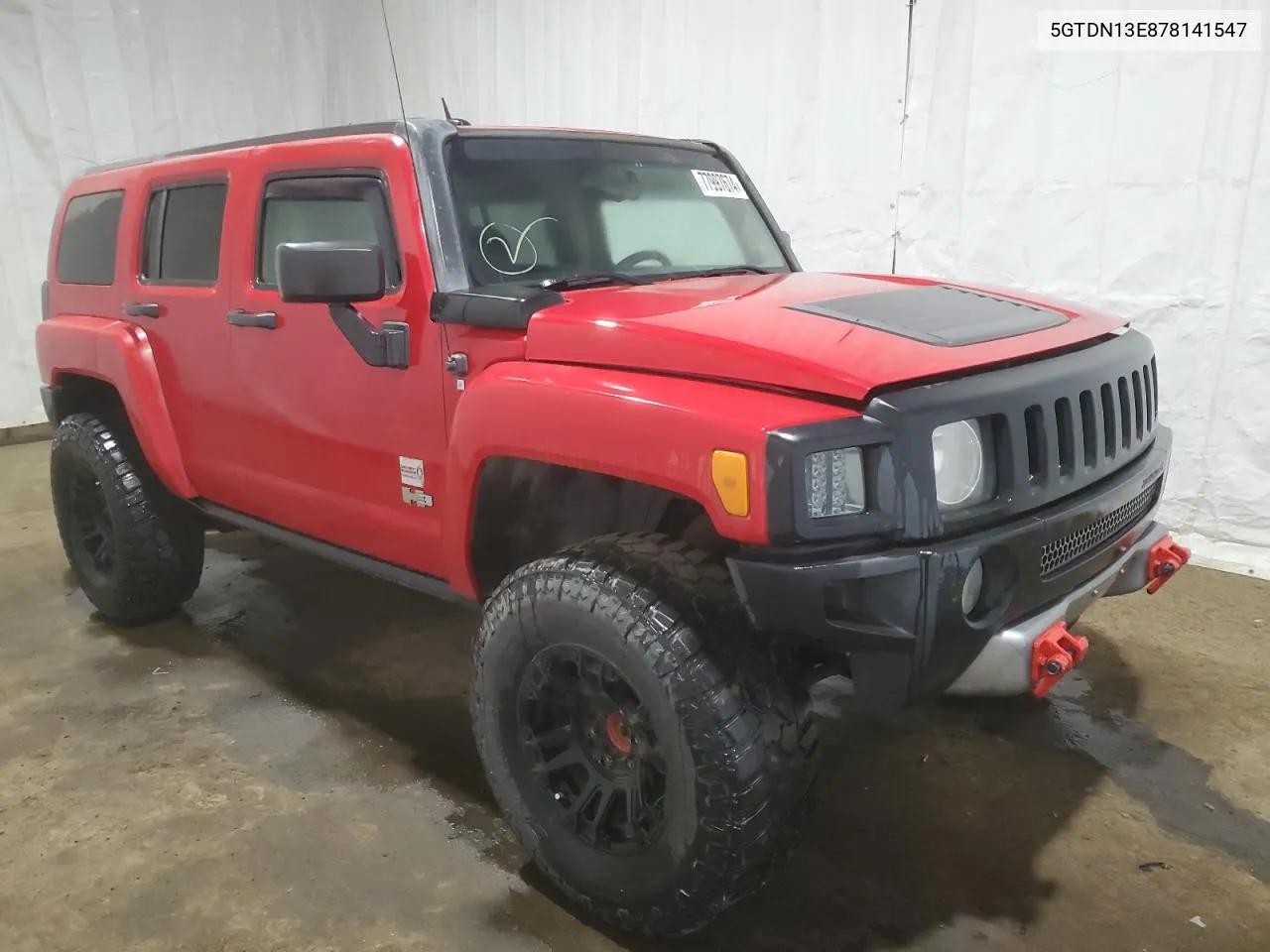 2007 Hummer H3 VIN: 5GTDN13E878141547 Lot: 77997674