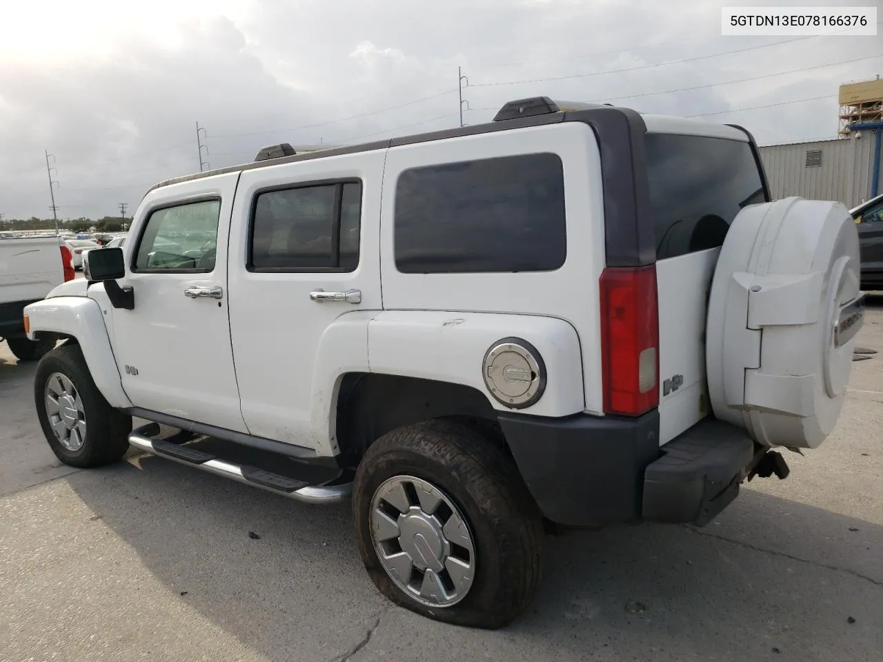 2007 Hummer H3 VIN: 5GTDN13E078166376 Lot: 78724824