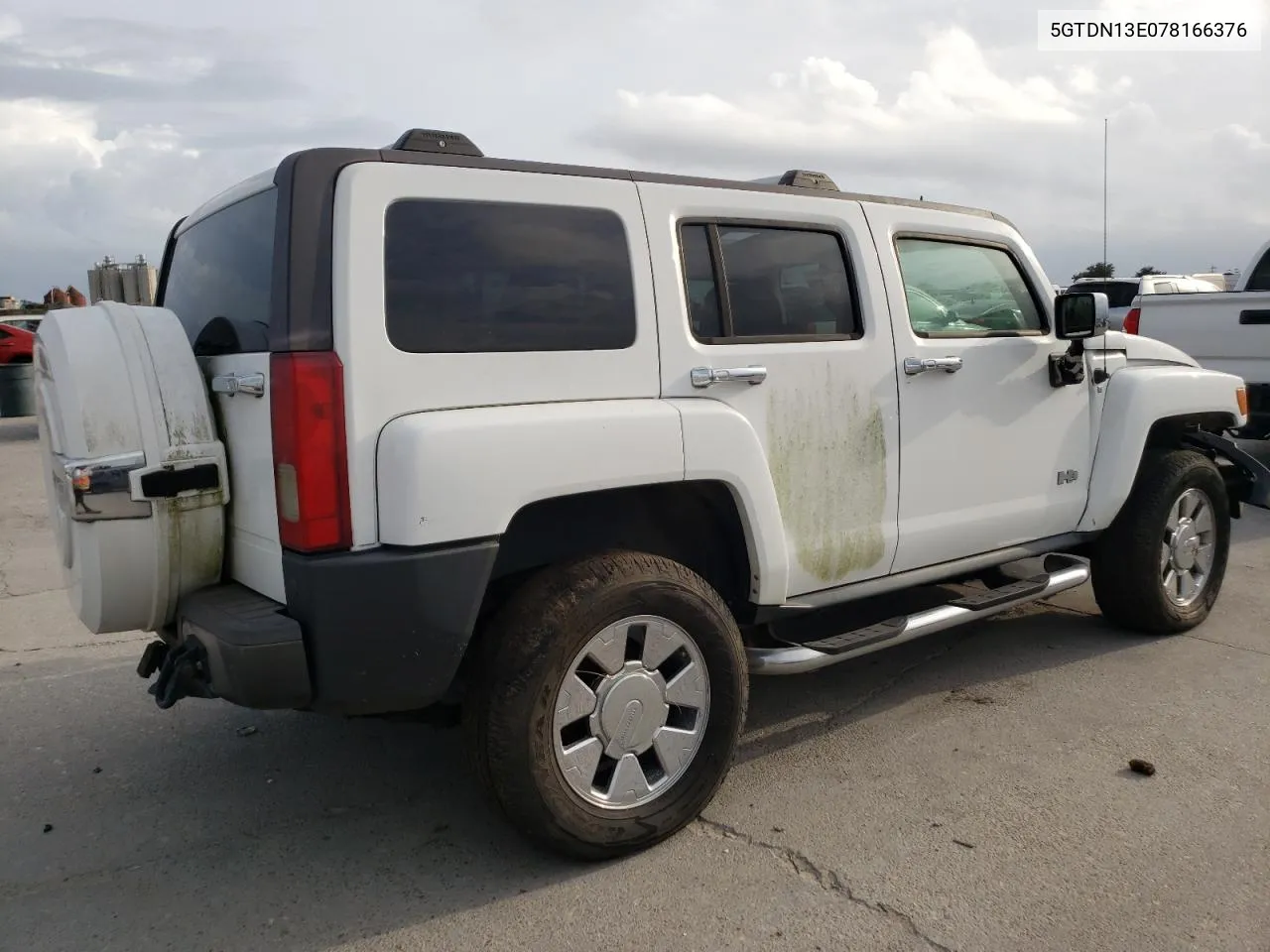 2007 Hummer H3 VIN: 5GTDN13E078166376 Lot: 78724824