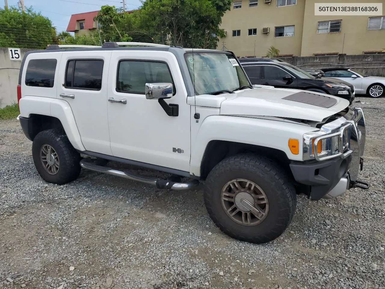 2008 Hummer H3 VIN: 5GTEN13E388168306 Lot: 60080494