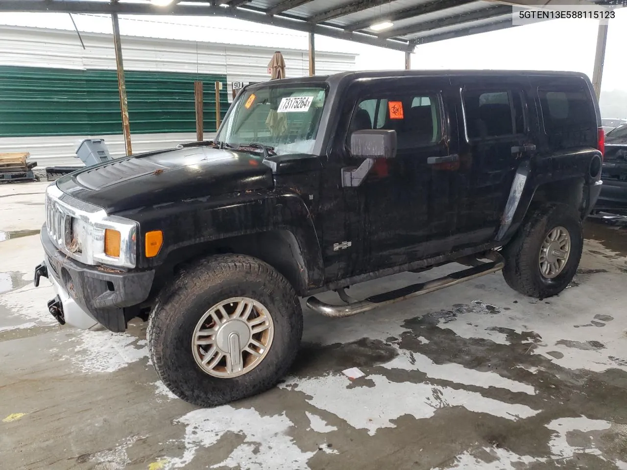 2008 Hummer H3 VIN: 5GTEN13E588115123 Lot: 73175264