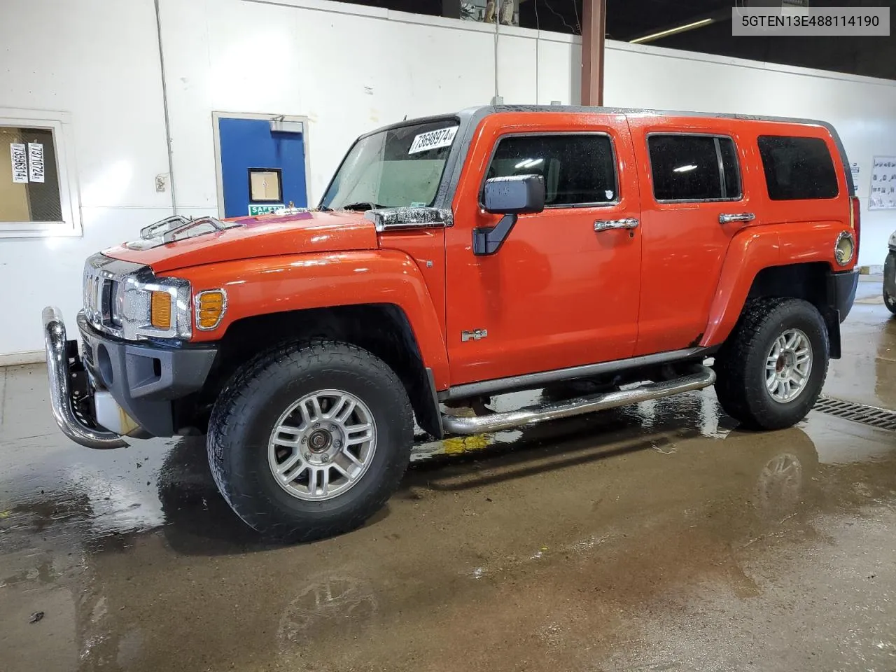 2008 Hummer H3 VIN: 5GTEN13E488114190 Lot: 73698974