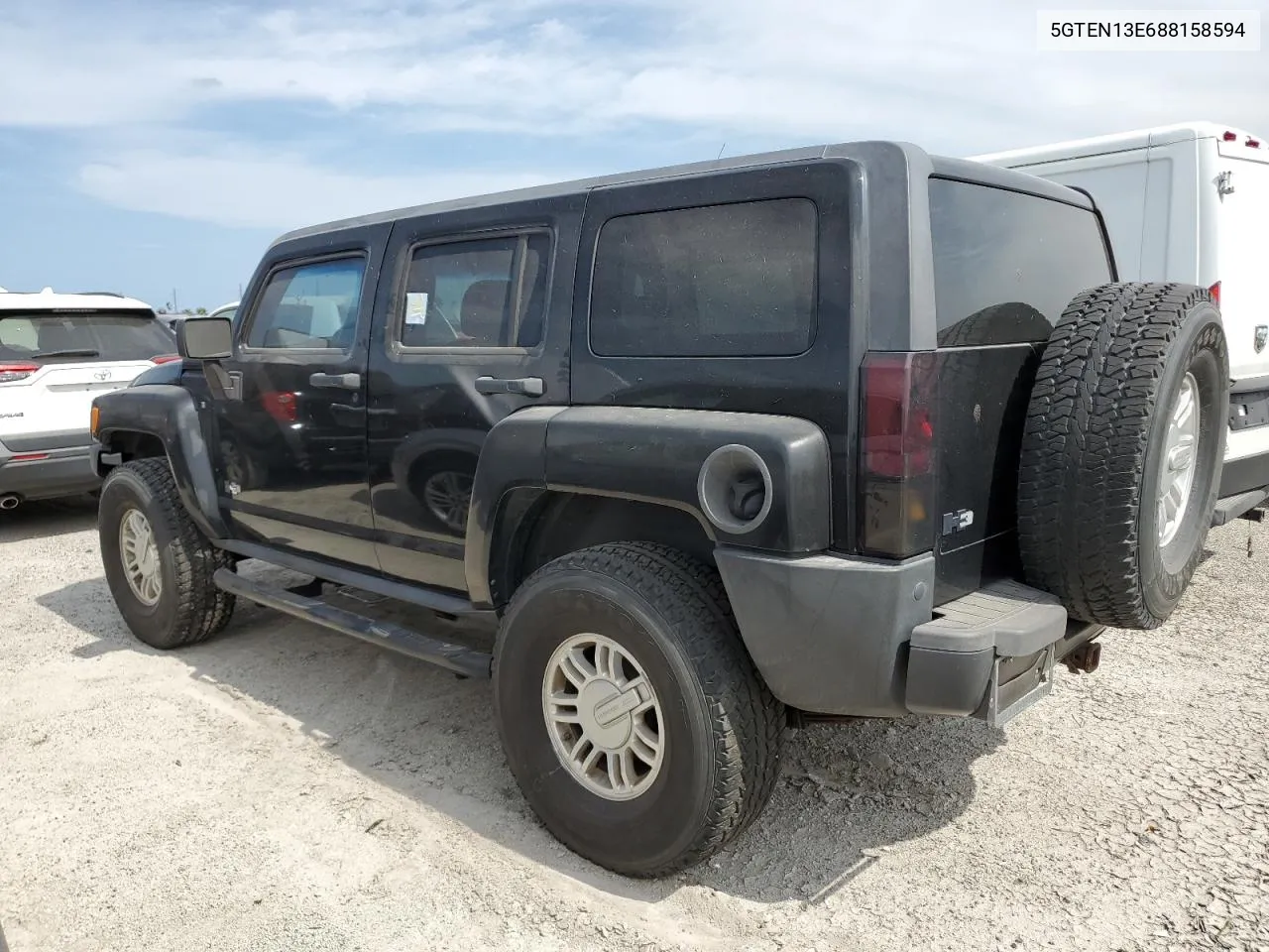 2008 Hummer H3 VIN: 5GTEN13E688158594 Lot: 73991674