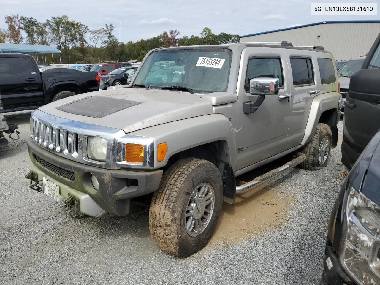 2008 Hummer H3 Alpha VIN: 5GTEN13LX88131610 Lot: 75103244