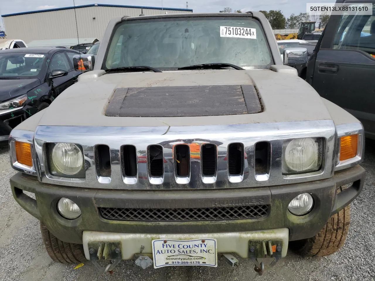 2008 Hummer H3 Alpha VIN: 5GTEN13LX88131610 Lot: 75103244