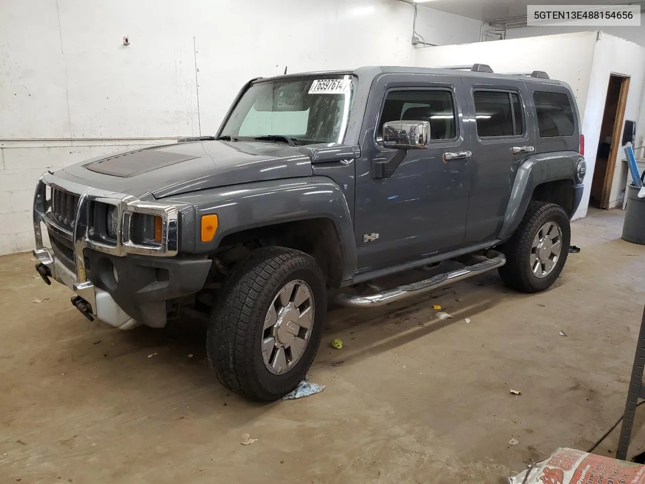 2008 Hummer H3 VIN: 5GTEN13E488154656 Lot: 76597614