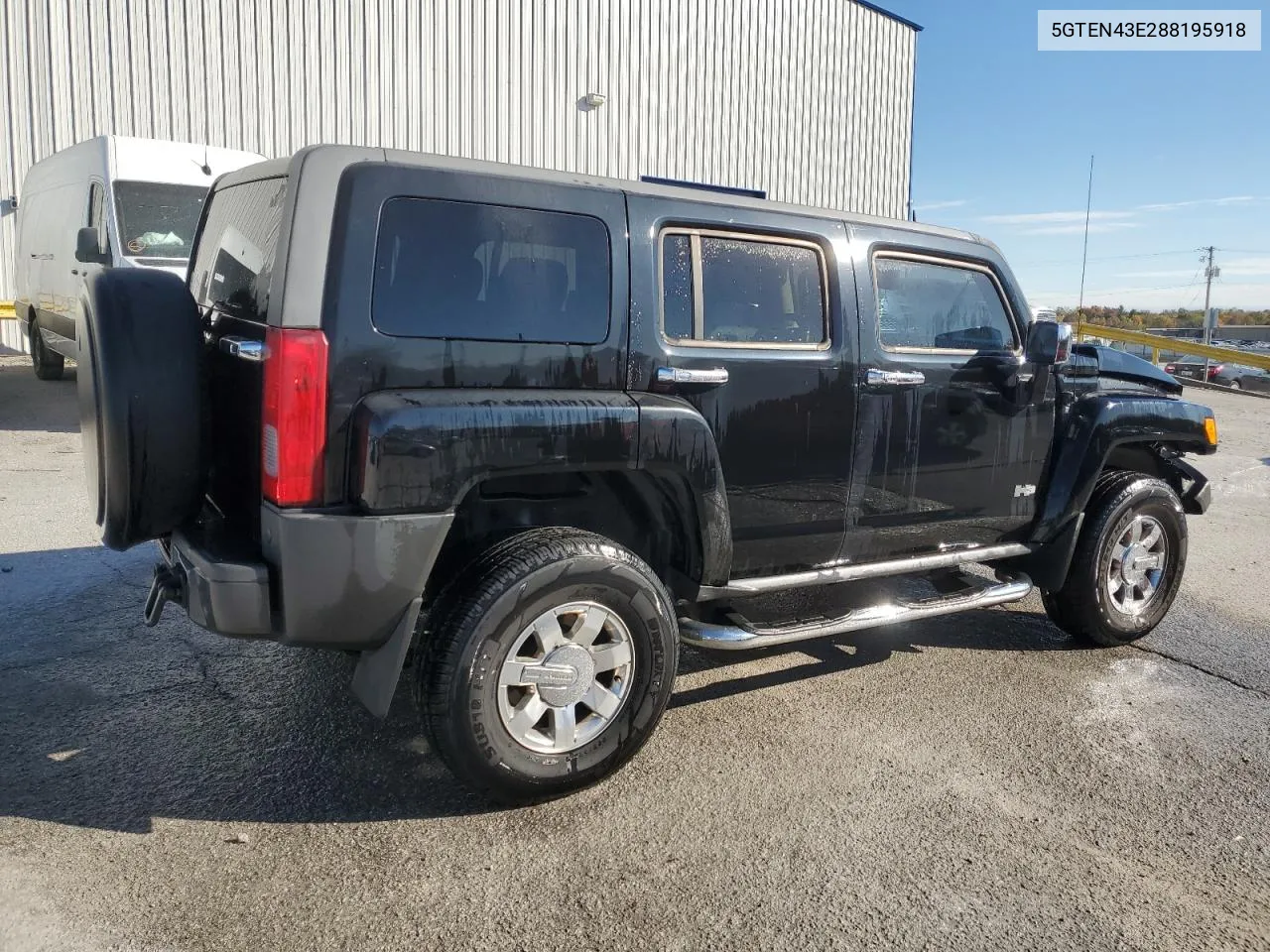 2008 Hummer H3 Luxury VIN: 5GTEN43E288195918 Lot: 76897894