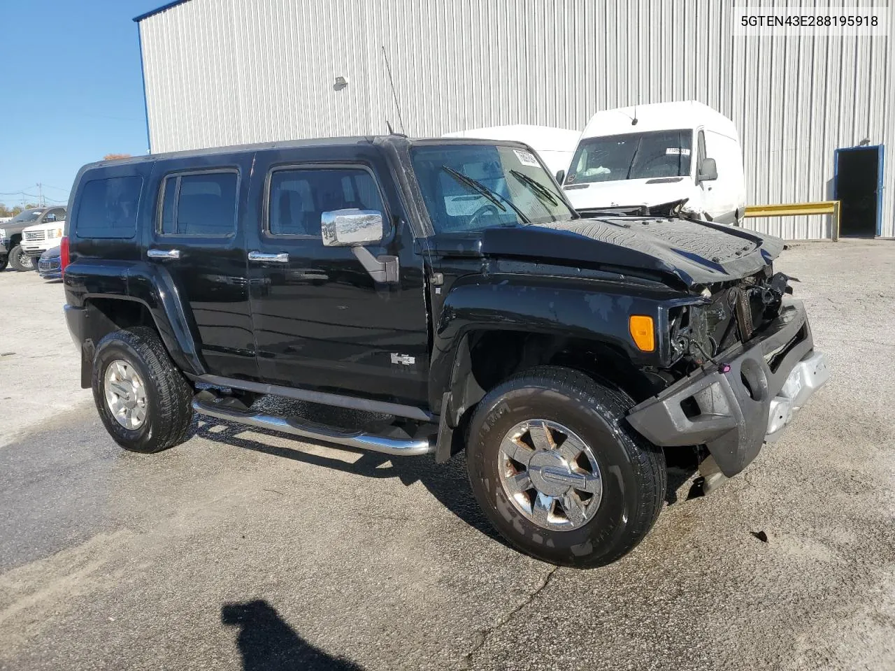 2008 Hummer H3 Luxury VIN: 5GTEN43E288195918 Lot: 76897894