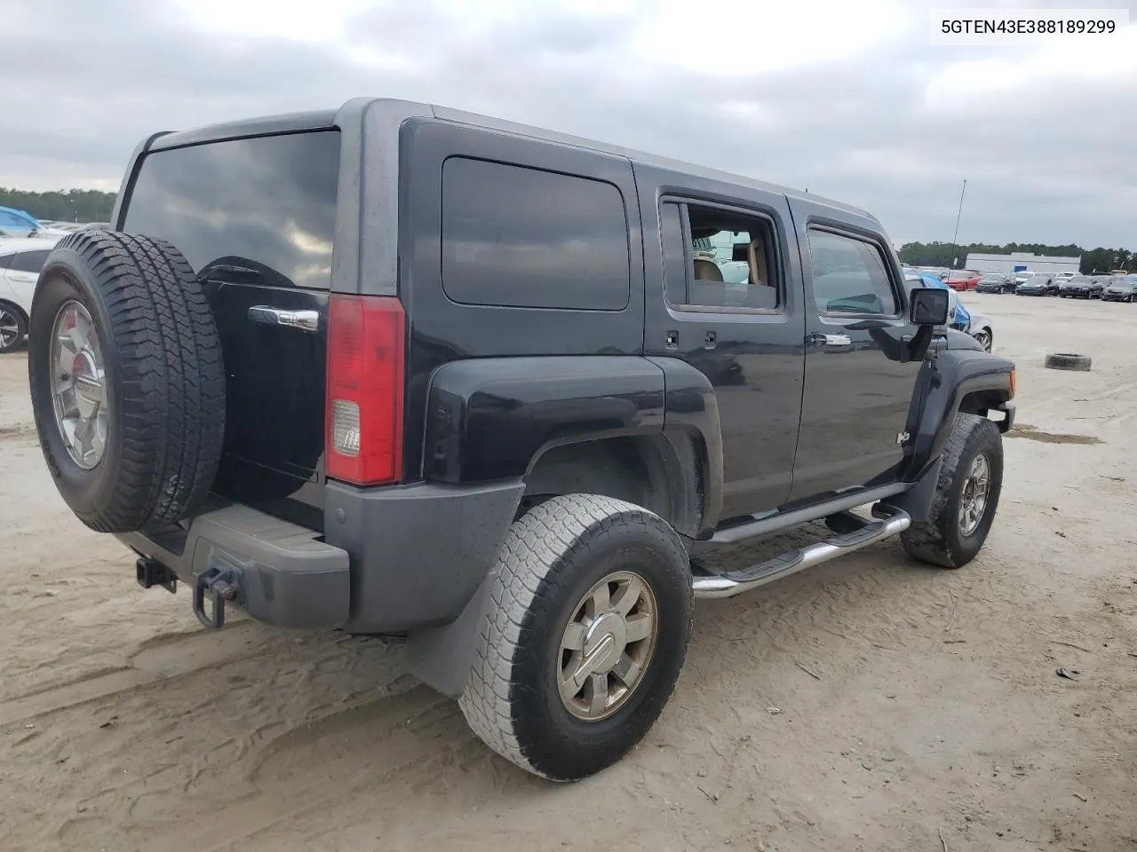 2008 Hummer H3 Luxury VIN: 5GTEN43E388189299 Lot: 77848644