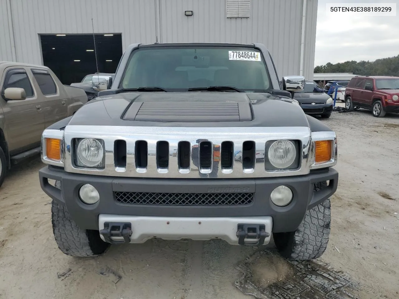 2008 Hummer H3 Luxury VIN: 5GTEN43E388189299 Lot: 77848644