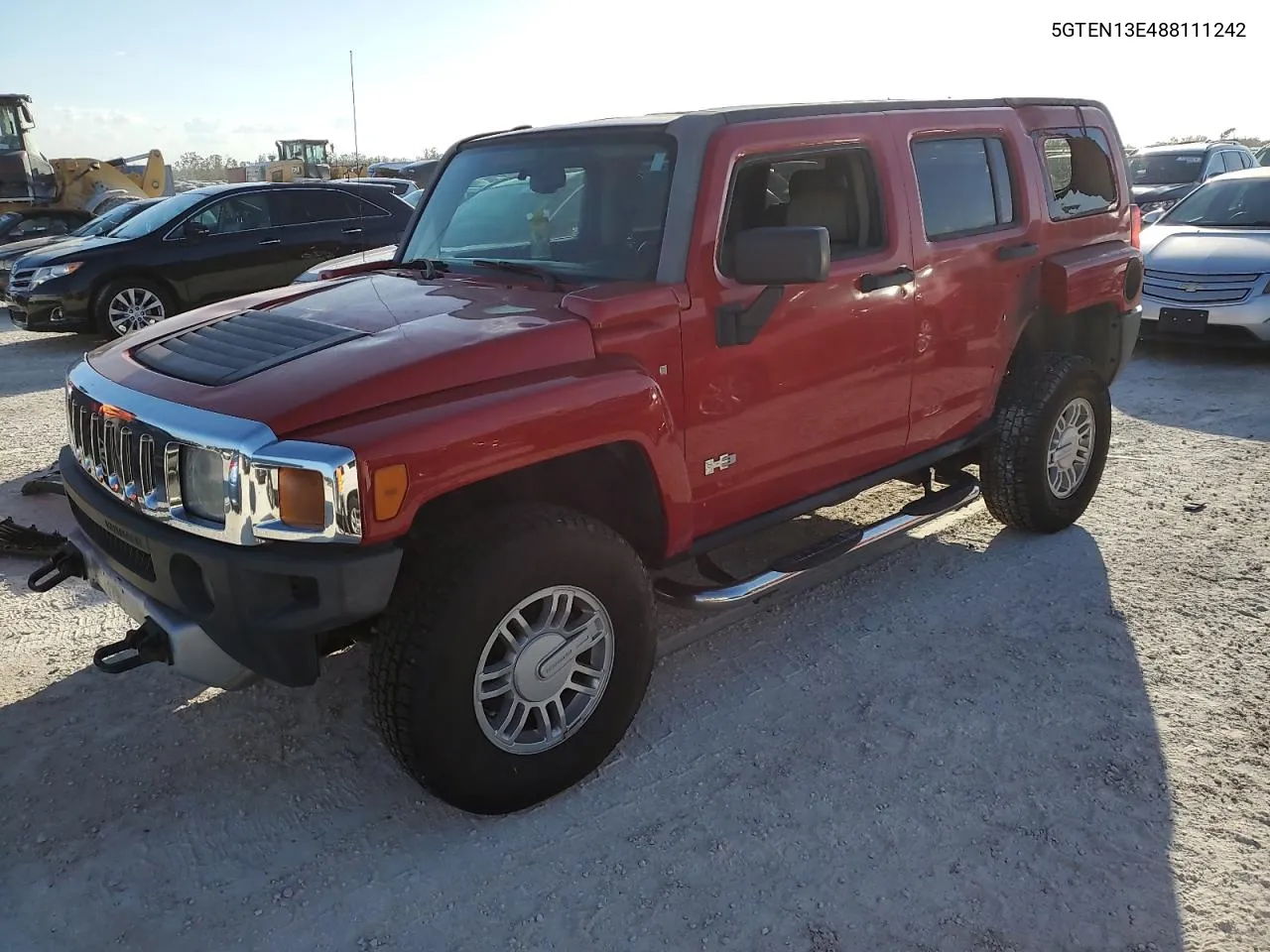 2008 Hummer H3 VIN: 5GTEN13E488111242 Lot: 78488954