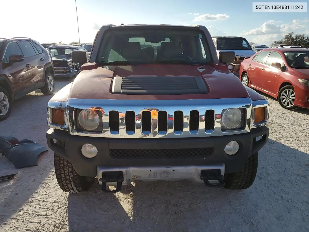 2008 Hummer H3 VIN: 5GTEN13E488111242 Lot: 78488954