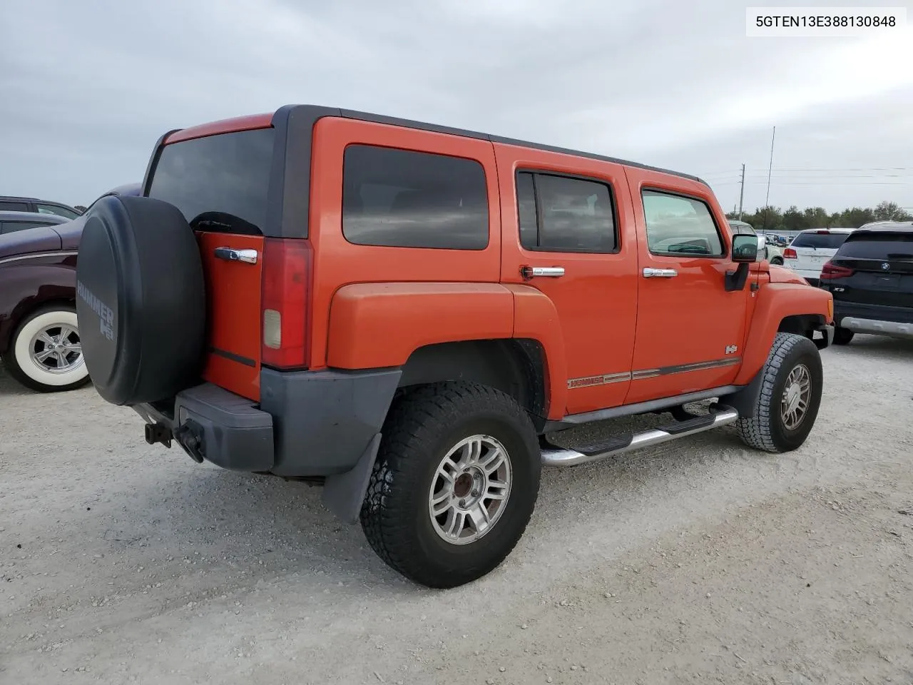 2008 Hummer H3 VIN: 5GTEN13E388130848 Lot: 78573684