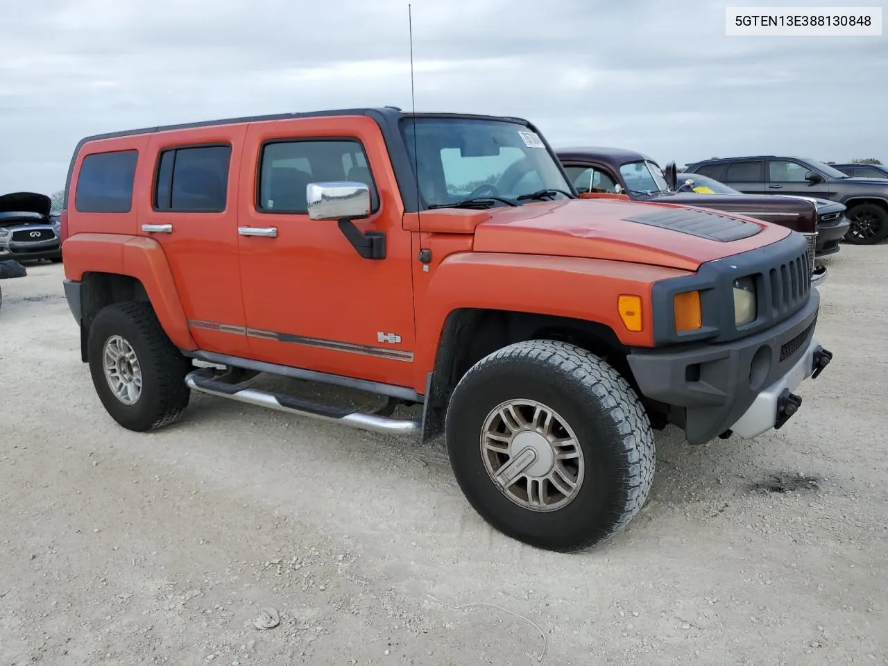 2008 Hummer H3 VIN: 5GTEN13E388130848 Lot: 78573684