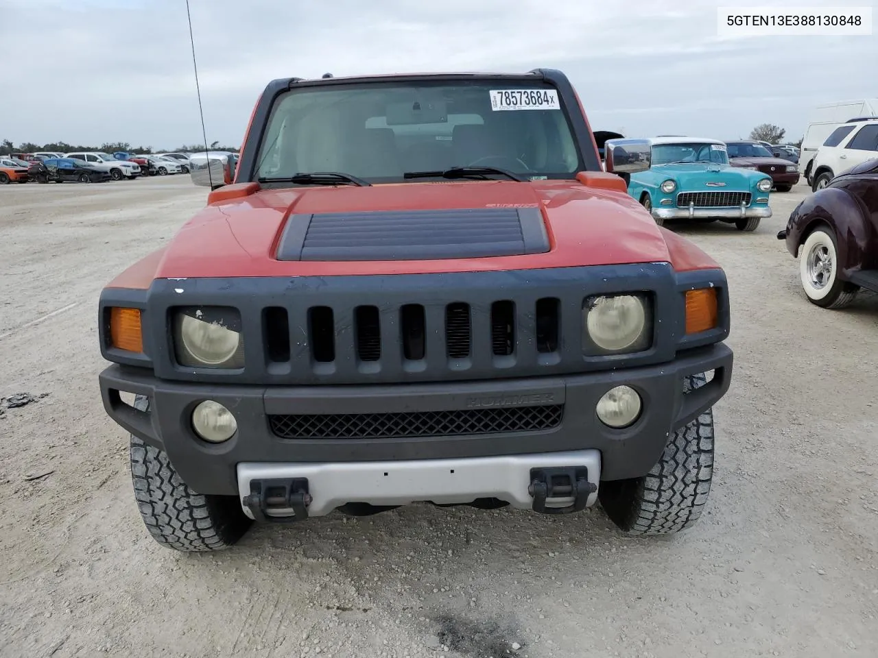 2008 Hummer H3 VIN: 5GTEN13E388130848 Lot: 78573684