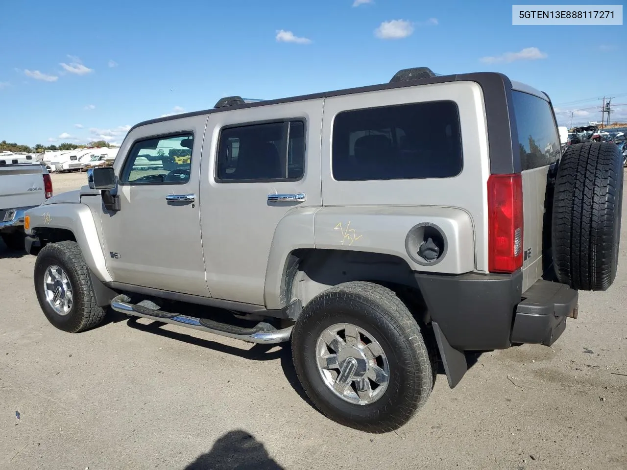 2008 Hummer H3 VIN: 5GTEN13E888117271 Lot: 78639614