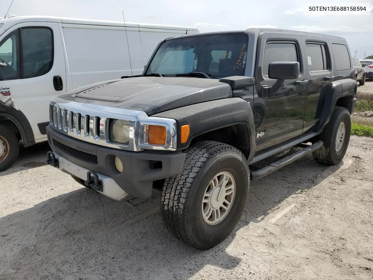 2008 Hummer H3 VIN: 5GTEN13E688158594 Lot: 78914654