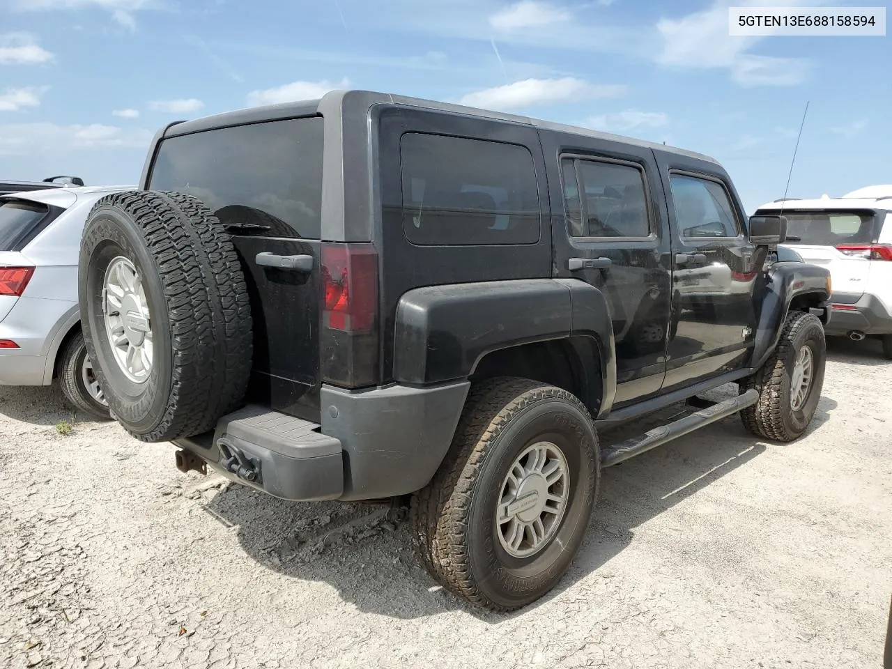 2008 Hummer H3 VIN: 5GTEN13E688158594 Lot: 78914654