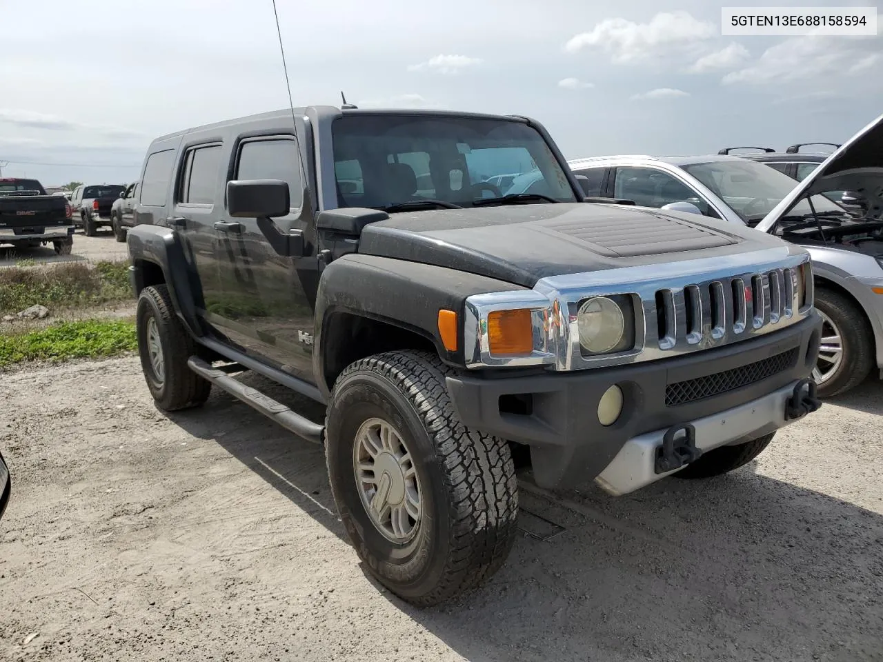 2008 Hummer H3 VIN: 5GTEN13E688158594 Lot: 78914654