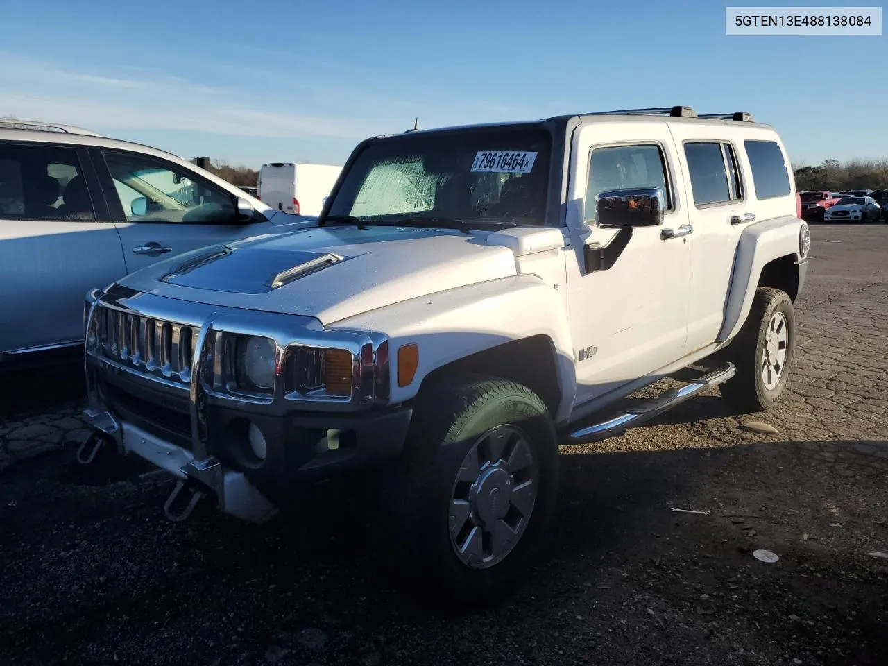 2008 Hummer H3 VIN: 5GTEN13E488138084 Lot: 79616464