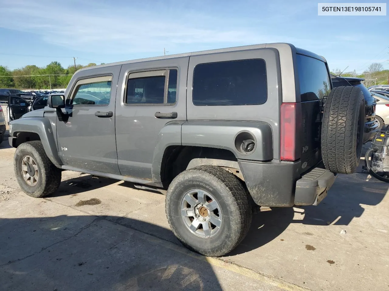 2009 Hummer H3 VIN: 5GTEN13E198105741 Lot: 51068174