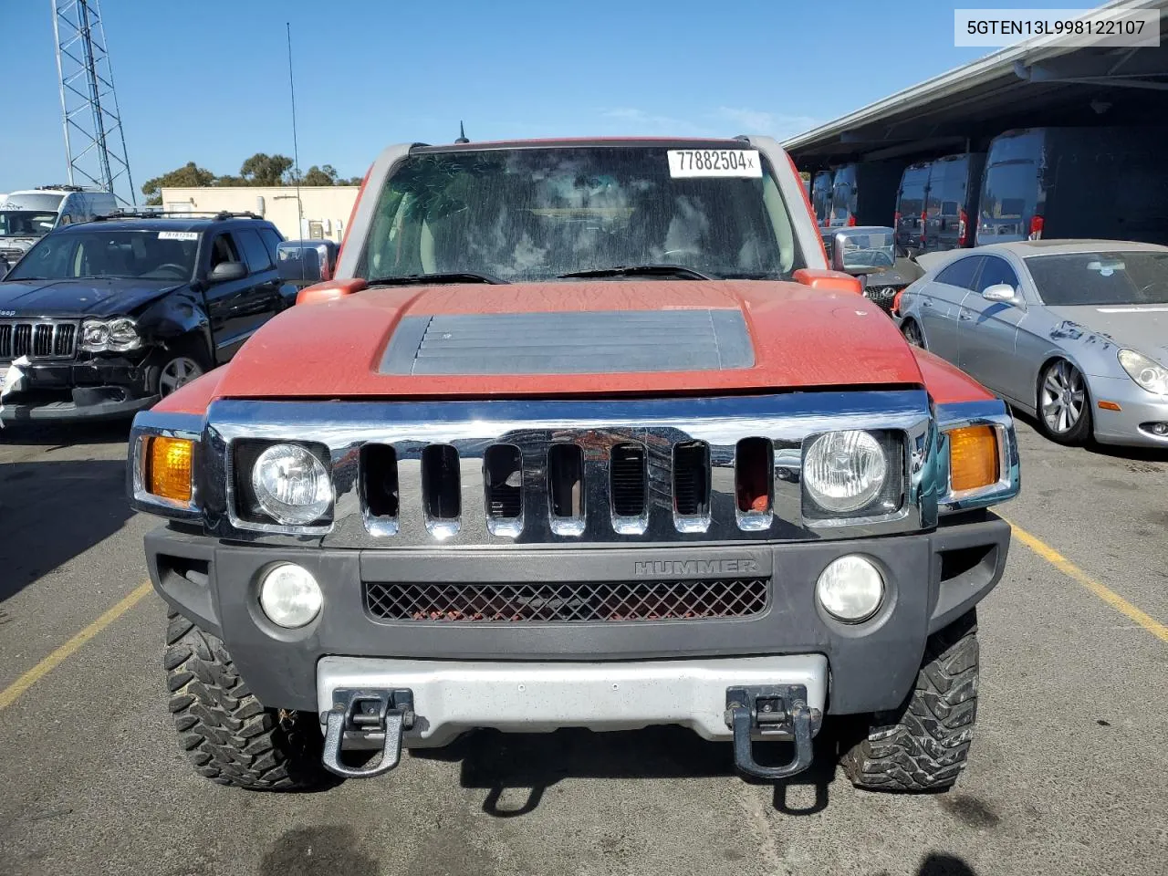 2009 Hummer H3 Alpha VIN: 5GTEN13L998122107 Lot: 77882504