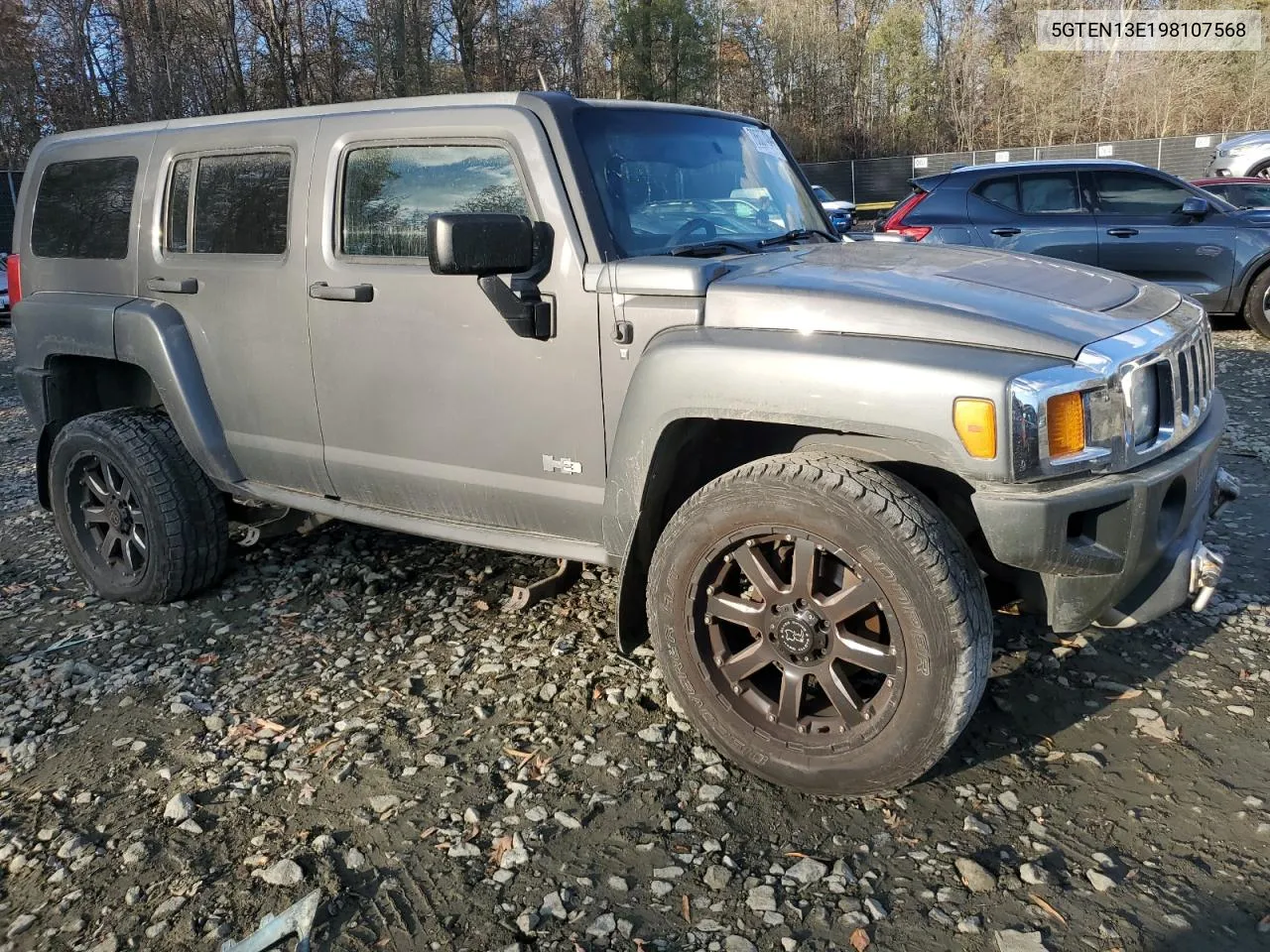 2009 Hummer H3 VIN: 5GTEN13E198107568 Lot: 78607404