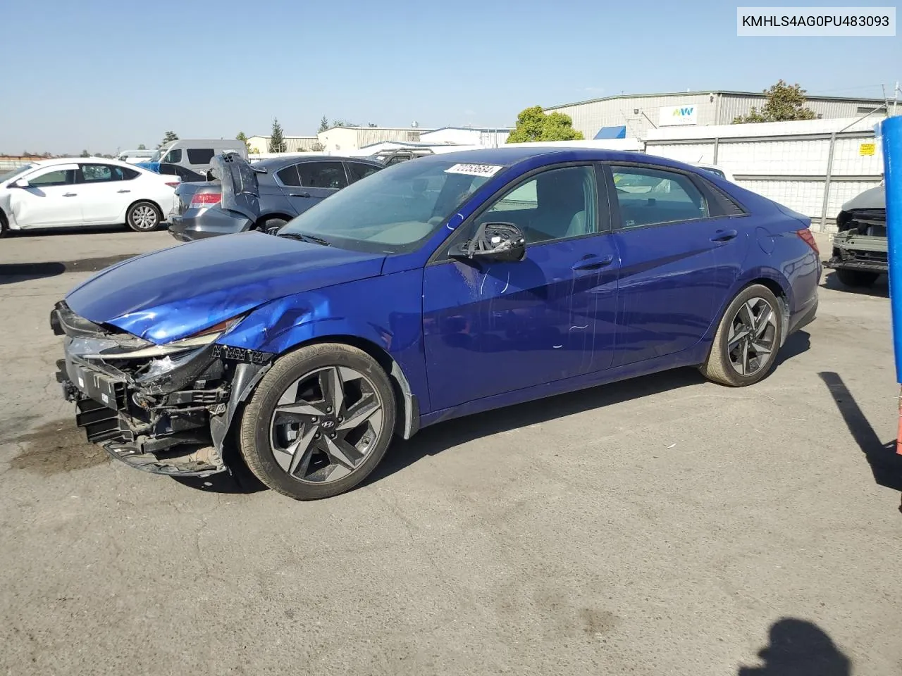 2020 Hyundai Elantra Sel VIN: KMHLS4AG0PU483093 Lot: 72253684