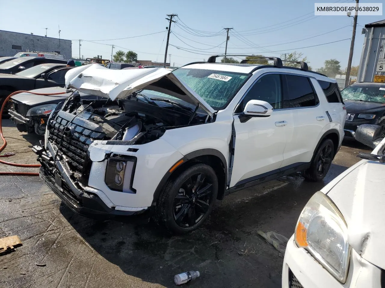 2023 Hyundai Palisade Xrt VIN: KM8R3DGE4PU638029 Lot: 75487984