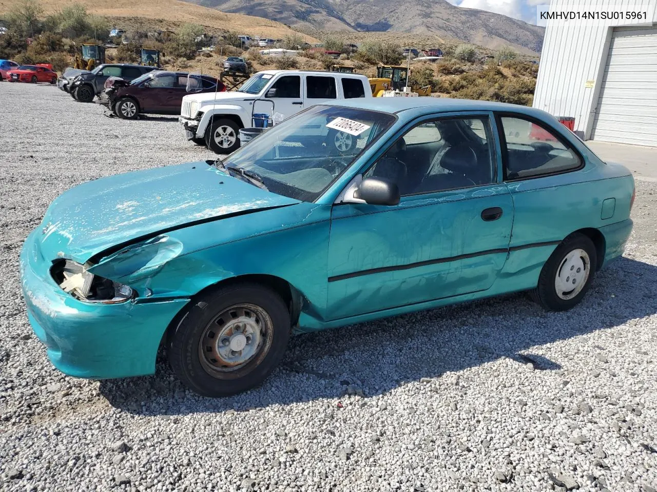 1995 Hyundai Accent Base VIN: KMHVD14N1SU015961 Lot: 72066404