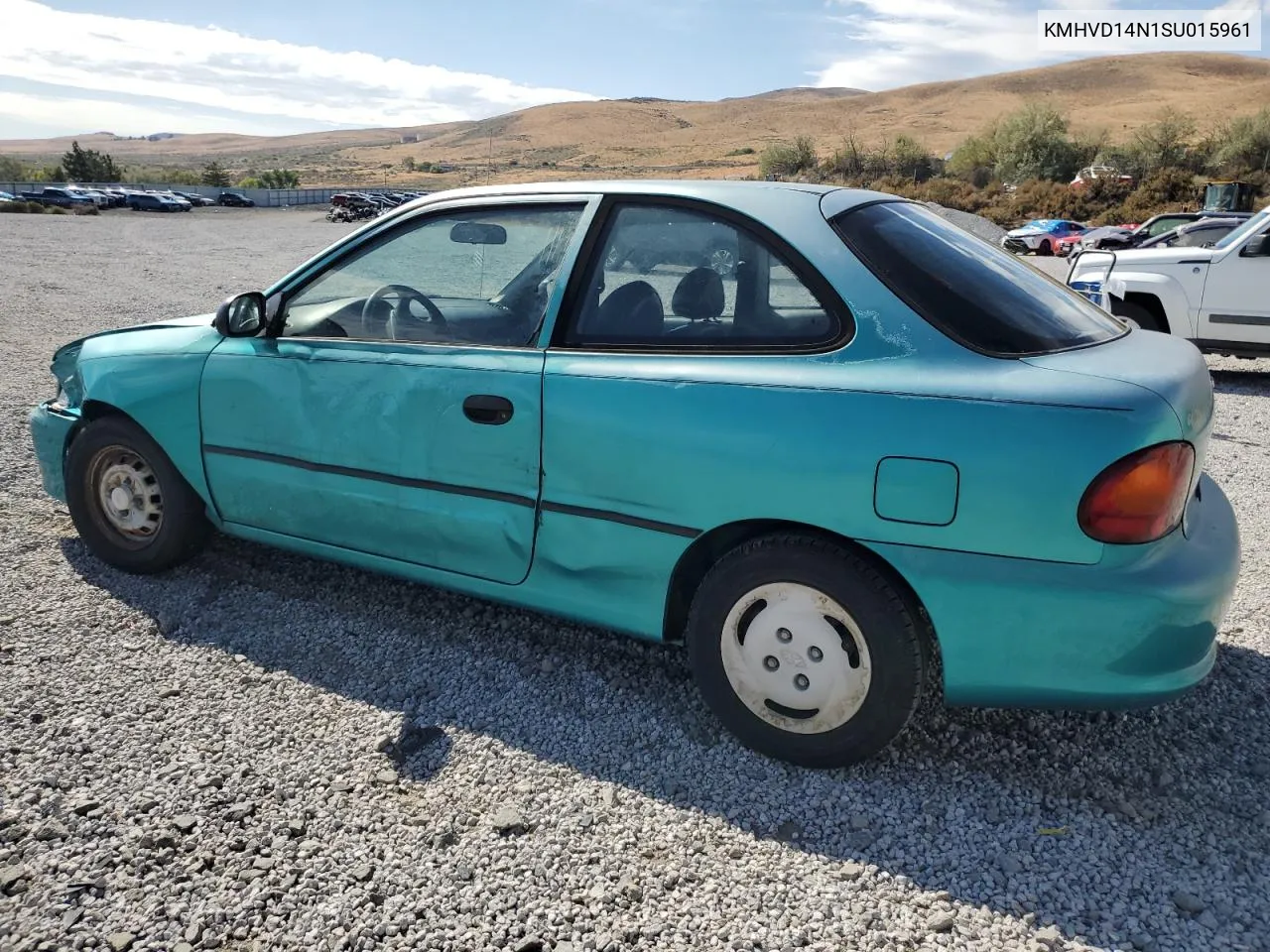 1995 Hyundai Accent Base VIN: KMHVD14N1SU015961 Lot: 72066404