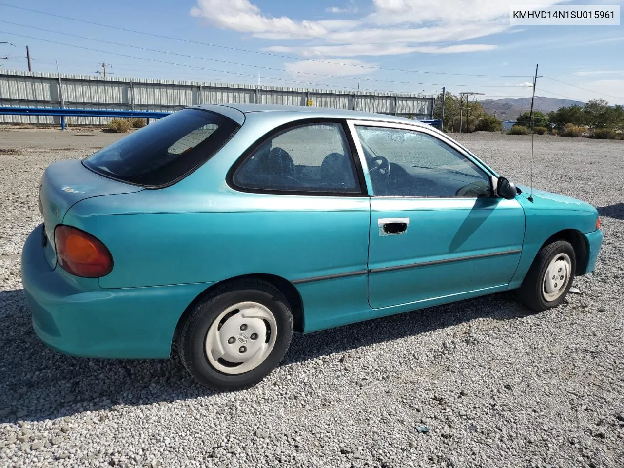 1995 Hyundai Accent Base VIN: KMHVD14N1SU015961 Lot: 72066404