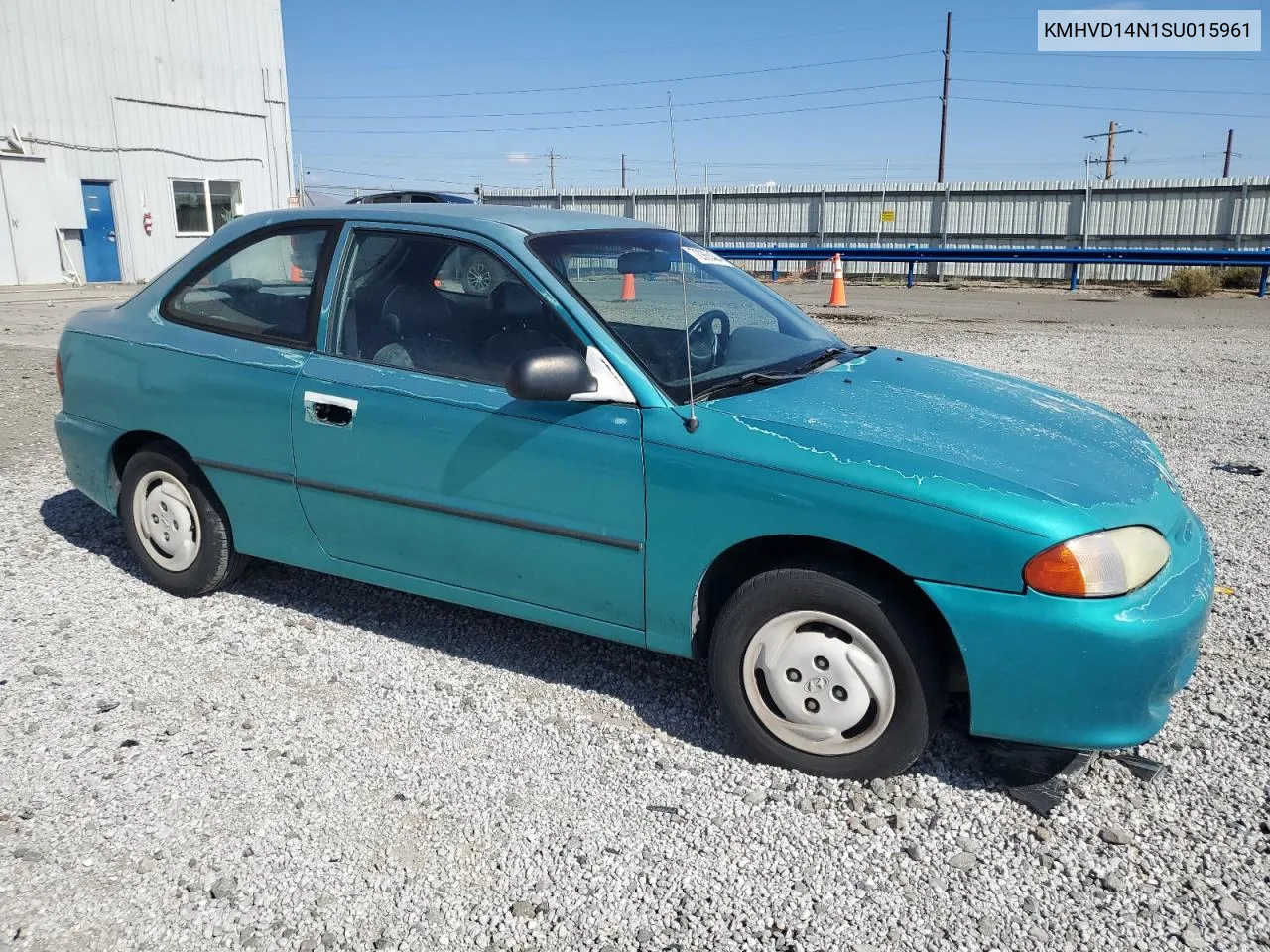 1995 Hyundai Accent Base VIN: KMHVD14N1SU015961 Lot: 72066404