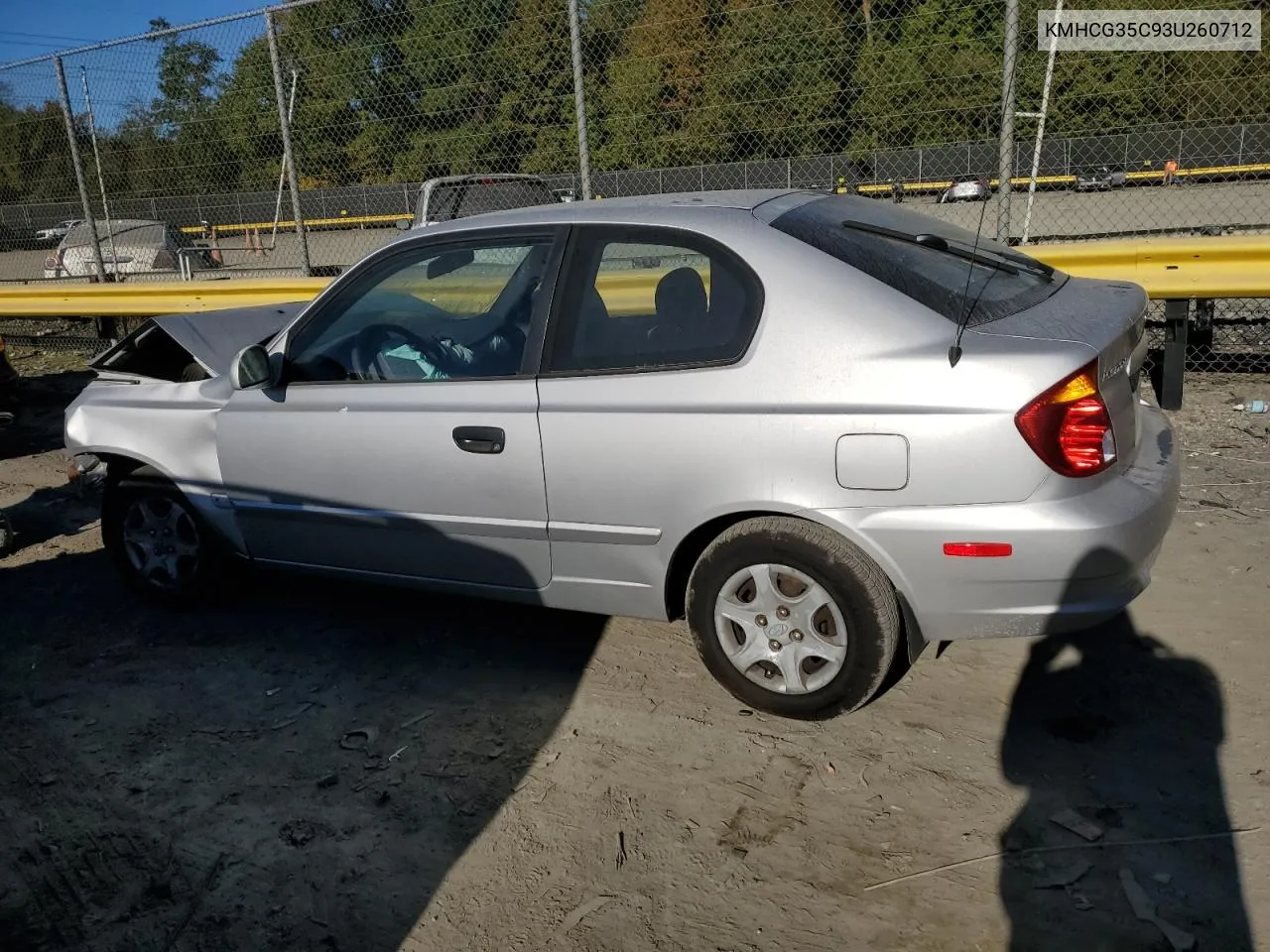 2003 Hyundai Accent Gl VIN: KMHCG35C93U260712 Lot: 75209844