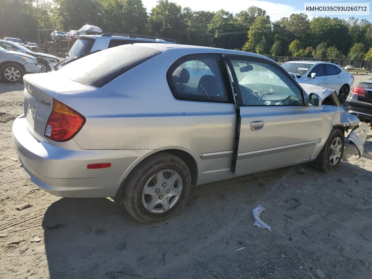 2003 Hyundai Accent Gl VIN: KMHCG35C93U260712 Lot: 75209844